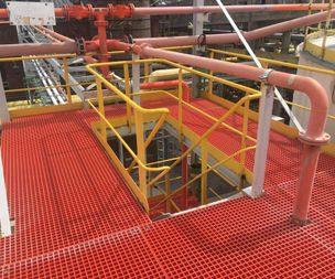 Narviplastx Delivery and Installation Job of GRP Gratings at Chemical 